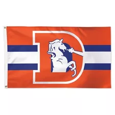 DENVER BRONCOS RETRO 3'X5' DELUXE FLAG NEW WINCRAFT ð