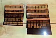 7 Microfiche Gilson Lawn Tractor Mower Attachment Parts Breakdown 1980-1985