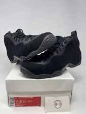 Air Foamposite One Prm Triple Black 2014 Size 11.5 575420-006 Authentic Rare Use