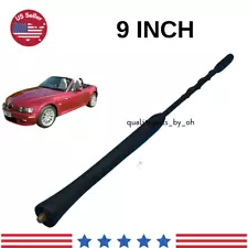 9" Short Black Antenna Mast Replacement AM/FM For BMW Z3 1996-2002 (For: 1998 BMW Z3)