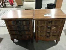 2 (TWO) Drexel Heritage Furniture Four Drawer Nightstands .. Demo (some wear)