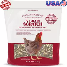 Pecking Order Scratch Chicken Feed 5 Grain Naturally Calcium Rich High Protein