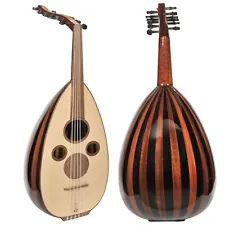 Floating Bridge Iraqi Arabic Oud +Soft Case (Black-Maogany/ Glossy )