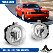 For 2005-2008 Chrysler Pacifica Sedan Pair Fog Light Assembly Clear Lens Lamps