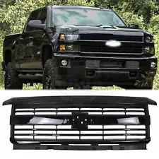 2015 2016 2017 2018 2019 Chevy Silverado 2500 HD 3500HD Front Grille Gloss Black (For: More than one vehicle)