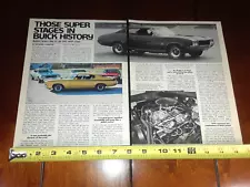 BUICK GS STAGE 1 STAGE 2 ORIGINAL 1980 ARTICLE