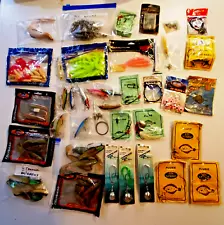 ðMASSIVE LOT TSUNAMI SOFT MINNOWS, HURRICANE, CATCH ANYTHING BASS PIKE ETCð