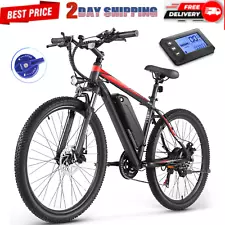 500W Electric Bike for SALE,26'' Mountain Bike 21Speed Commuter Ebike 48V Motor✅