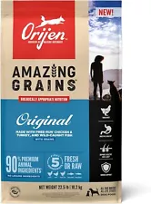 ORIJEN AMAZING GRAINS Original Dry Dog Food, High Protein Dog Food, 22.5 LB