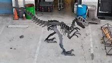 Dinosaur steel sculpture. 13 feet long, 94 inches tall. 3/8ths steel