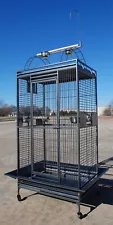 Large Open Play-Top Parrot Cage For Cockatiel Macaw Conure African Grey Conures