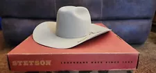 Stetson Western Cowboy Hat 5X D4 Ranch Tan 7 1/4 Original Box