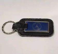 Mercedes Benz LEATHER KEYCHAIN Estate Motors New York SALES SERVICE Vintage