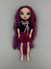 10" Rainbow High Emi Vanda Doll Orchid (Deep Purple) Wearing Hoodie