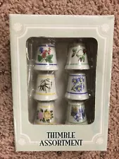 Vintage Collective Porcelain Thimble Assortment Nos/nip RARE