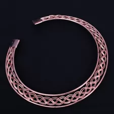 Pure Copper Vintage Handmade Copper Wire Unique Design Necklace Jewelry IN-005