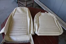 1969 Mustang , Mach-1, Shelby, Front Seat Cover, Deluxe High Back , White *Blem