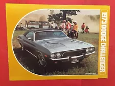 1973 DODGE "CHALLENGER" Car Dealer Sales Brochure