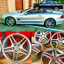 MERCEDES 18 INCH SL63 NEW RIMS WHEELS 18/8.5 18/9.5 SET4 FIT SL500 SL550 SL AMG