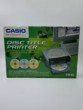 Casio CW-50 CD/DVD Thermal Printer Disc Title Printer Used No USB cable