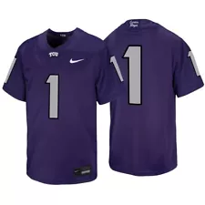 Nike TCU Horned Frogs Untouchable Football Jersey - #1 - Purple