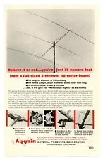 QST Ham Radio Magazine Ad "full sized 3-element 40 meter beam!" hy-gain (7/64)