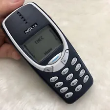 Original Nokia 3310 blue (Unlocked) 2G GSM 900/1800 Good Cheap Cellular Phone