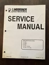 Mercury Marine Mariner 90-824936 Volume 1. 2 thru 15 hp outboard service manual