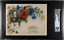 1878 Edgar Allan Poe Trade Card - Wemple & Kronheim SGC 2 Pop 1 - Gothic