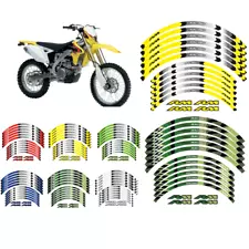 FOR SUZUKI RM 250 RM 125 1990-2008 06 07 "21 "19 RIM WHEEL STRIPES TAPE STICKERS (For: 2008 RM250)