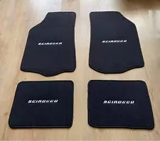 Fit For VW Scirocco Mk1 Velour floor mat mats carpet black Set of4 1974-82