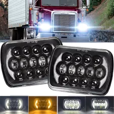 2x 7x6" Led Headlights Hi/Lo Beam DRL For Freightliner FL50 60 70 80 MT35 MT45 (For: Freightliner FL70)