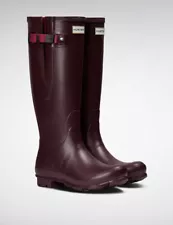 $168 HUNTER Boots ORIGINAL RAIN TALL NORRIS FIELD W24893 WELLINGTON W 5 6