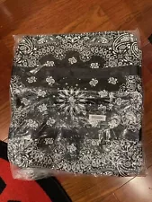 2021 Supreme Large Black Bandana Tarp Nylon Duffel Bag Brand New OOP