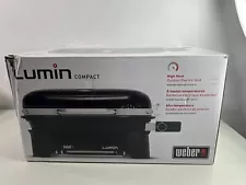 NEW Weber 91090901 Lumin Compact Electric Grill - Black Ship Same Day Expedited