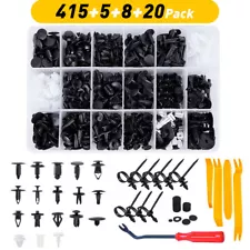 448Pcs Car Auto Retainer Clips Plastic Fasteners Kit Push Pin Rivets Bumper Trim (For: Peterbilt)