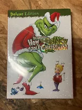 Sale!!-Dr. Seuss' How the Grinch Stole Christmas ! Deluxe Edition DVD-New