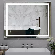 ANTEN 36" X 28" LED Mirror for Bathroom, Anti-Fog Bathroom Vanity Mirror with...