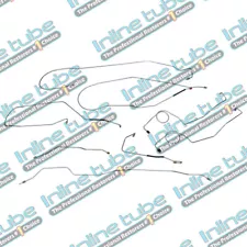 1971 Ford Truck F100 2wd Manual Drum Longbed Brake Line Kit 8pc Stainless (For: 1971 Ford)