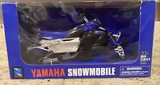 NIB NEW-RAY YAMAHA PHAZER FX 2007 SNOWMOBILE TOY 1:12 SCALE DIE CAST BLUE SLED