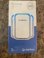 Clarifion - Air Ionizers for Home (3 Pack), Negative Ion Filtration Systems New