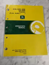 JOHN DEERE JD OPERATOR SERVICE MANUAL OMAR116931 G6 8100 8200 8300 8400 TRACTORS