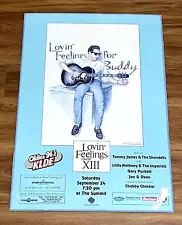 OLDIES 94.5 KLDE Lovin Feelings Buddy Holly Summit Concert Poster 43/50 Signed