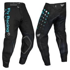 Fly Racing - Mens Evolution Dst Strobe BOA Black/Electric Blue Motocross Pants