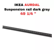 IKEA AURDAL Suspension Rail, White or Dark Gray 49 1/4 ", for AURDAL SYSTEM, New