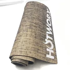 Hotworx Yoga Mat Brown Hemp Fiber 72" x 24" Mat for Hot Yoga