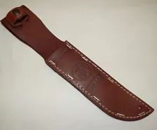 Brown Leather Ka-bar USMC Sheath Scabbard for Knife