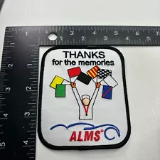 Car Racing Flags THANKS FOR MEMORIES ALMS Patch (motorsports) 381G