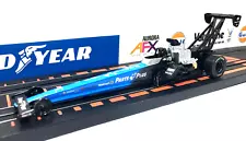 Ho Slot Cars, Blue Dragster, 6 Inch, Factory Specialty Chassis For Drag Racing.