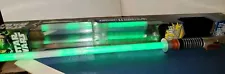 Hasbro Star Wars Luke Skywalker Ultimate FX Green Lightsaber C-2945A Works/Box